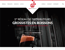 Tablet Screenshot of distriboissons.com